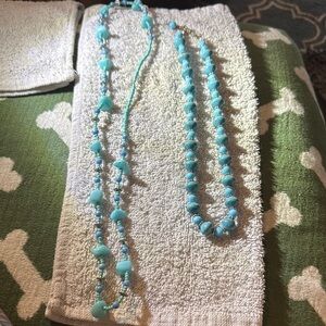 Elegant Real Turquoise Beaded Necklace Set
Tested with acetone